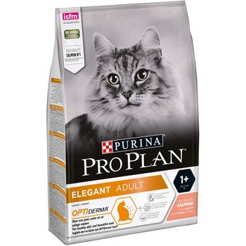 Pienso Purina Pro Plan Elegant Adult (antiguo Derma Plus) De Salmon Para Gatos 3 Kg