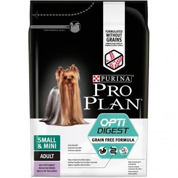 Pro Plan Perro Adulto Pequeño Y Mini Optidigest Pavo Grain Free 2,5kg