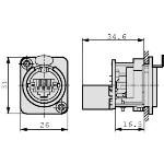 Recept�culo Para Rj45 Ne8fdp