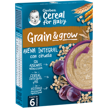 Gerber Papilla Avena Y Ciruela 250 Gr