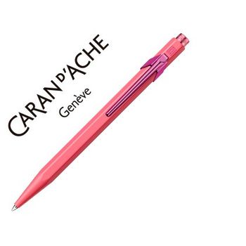 Boligrafo Caran D'ache 849 Edicion Limitada Claim Your Style Cuerpo De Aluminio Color Rosa Clip Y Boton