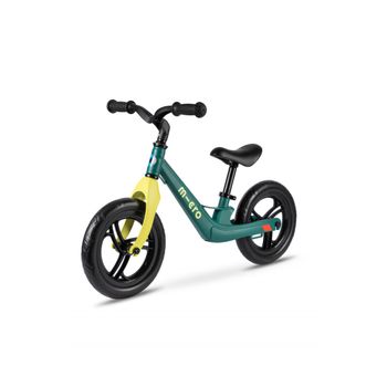 Bicicleta Sin Pedales Micro Balance Bike Lite Verde Pavo Real - Cuadro De Magnesio Y Ruedas De Eva