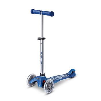 Patinete De Tres Ruedas Micro Mobility Azul Glitter Led Mmd219