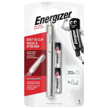 Energizer Led Metal Pen Light (batteries Included)