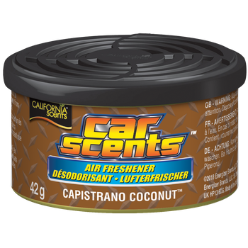 California Car Scents - Ambientador De Coche Olor A Capiscrano Coconut (coco) - Packaging Individual