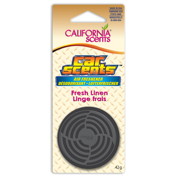 California Car Scents - Ambientador De Coche Olor Lino Fresco - Packaging Individual