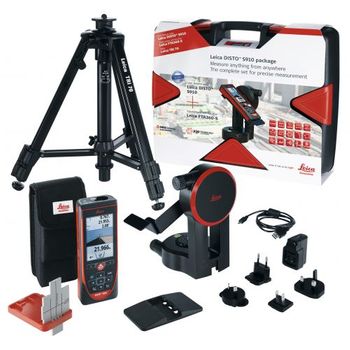 Medidor Láser S910 Touch + Trípode + Adaptador Para Trípode + Tablilla De Puntería + Cargador Usb Leica Geosystems 887900