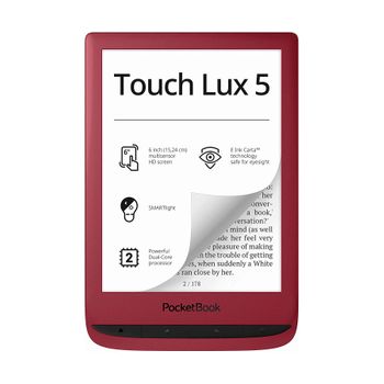 Pocketbook Lux5 Rojo Rubí E-book Libro Electrónico 6'' E Ink Táctil Hd 8gb Ranura Microsd