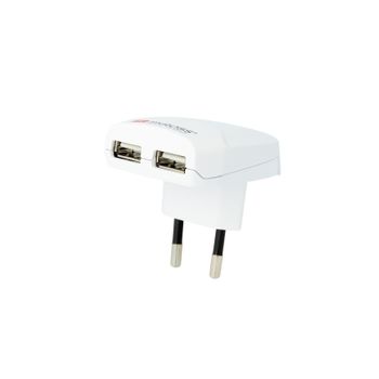 Skross Transformador Usb 2 Puertos 2.4a Blanco