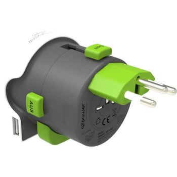 Adaptador De Viaje - Europa Al Mundo Usb Chacon