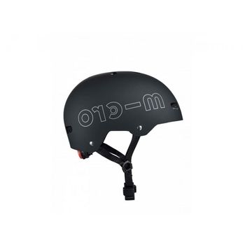 Casco Negro Mate - Nueva Gama - Hebilla Magnética / Luz Led Integrada - Talla L