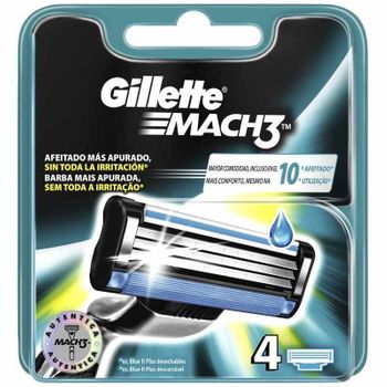 Gillette Recambios Mach3 4 Unidades