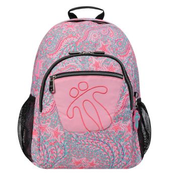 Mochila Escolar Adaptable A Carro  Acuareles Rosa Totto 6ig