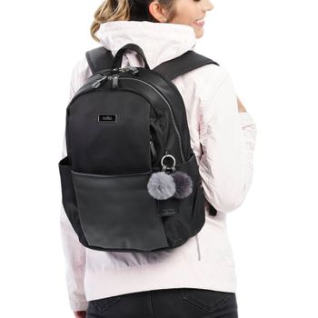 Mochila Feminina Para Portátil 14” Adelaide 1 Totto N01 Preta