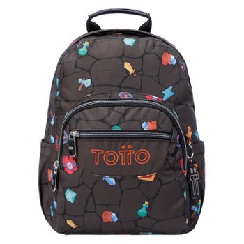 Mochila Escolar Estampado Videojuego Totto Tempera 3y7