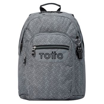 Mochila escolar estampado fútbol - Crayoles - Gris