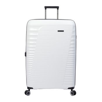 Maleta Trolley Grande Color Blanco  Totto  Traveler 51.5 X 76.5 X 35.5 Cm  Con Capacidad  124.10 L