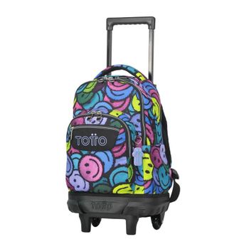 Mochila Escolar Compacta C/ Rodas Resma Totto 6jr Multicolor