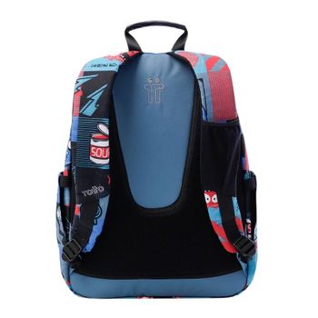 Mochila Escolar 44cm Acuarela Totto 6jp Azul