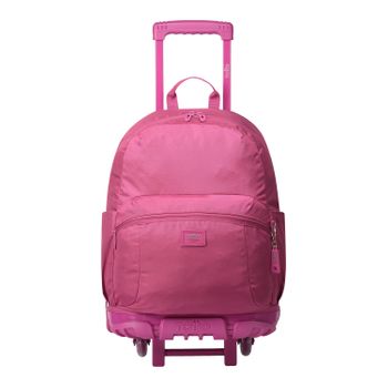 Mochila Escolar Con Ruedas Color Rosa - Trik L