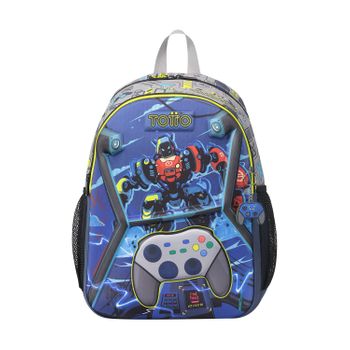 Mochila Escolar Grande De Videojuegos - Monark