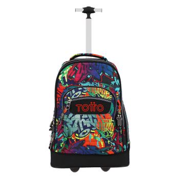 Mochila Escolar Con Ruedas Graffiti - Papel