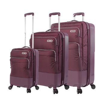 Juego De Maletas Semi Totto Rígidas Morado  Totto  Skyteam 45.5 X 69 X 29 Cm  Con Capacidad  91.1 L