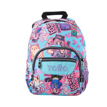 Mochila Escolar Eco-friendly Pequeña Anime Girls - Tempera