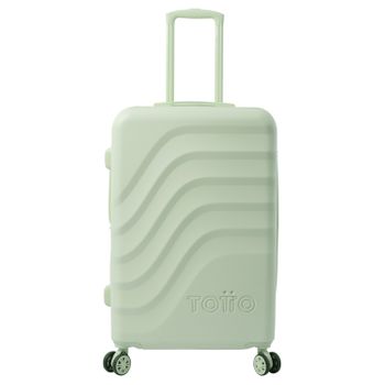 Maleta Rígida Expandible Mediana Verde Meadow Mist  Totto  Bazy + 43.5 X 69 X 26 Cm  Con Capacidad  63.96 L