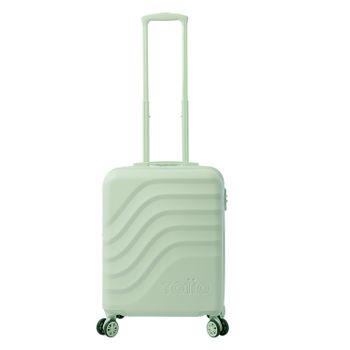 Maleta Rígida Expandible Cabina Verde Meadow Mist  Totto  Bazy + 39,5 X 54,5 X 22,5 Cm  Con Capacidad  39.76 L