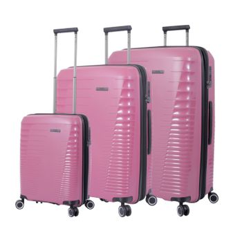 Juego De Maletas Trolley Deco Rose - Traveler