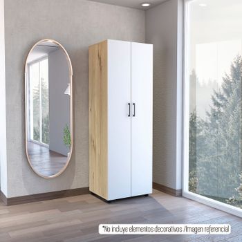 Closet 2 Puertas Eter Aglomerado Tuhome, 180 Cm A X 60 Cm An X 48.5 Cm P. Duna/ Blanco