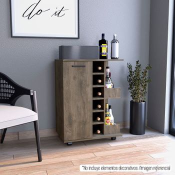 Tuhome Mueble Bar Bajo  Andorra  82.1 Cm A X 60 Cm An X 37.7 Cm P. Bellota