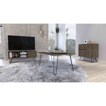 Conjunto Andorra, Mueble Para Tv Z 115 + Mesa De Centro  + Aparador Salon Z 80   Androrra