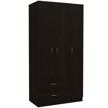 Armario Multiusos 2 Puertas Con Escobero - Fit - 190x78x35 - Blanco con  Ofertas en Carrefour