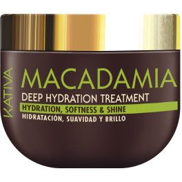 Kativa Macadamia Deep Hydration Treatment 500 Gr Mujer - Tratamiento Hidratante Para El Cabello