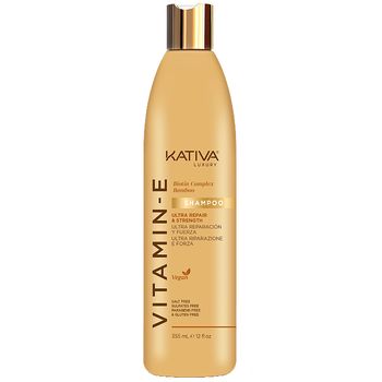 Champú Kativa Luxury Vitamin-e Ultra Repair Strength 355 Ml