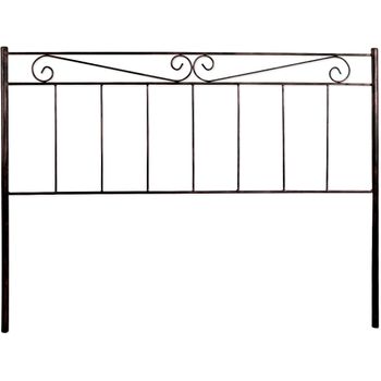 Cabecero De Forja Valenciano, Color Negro Chocolate Cabezal Para Cama De 90 Cm, Cama Juvenil (95 Cm X 125 )