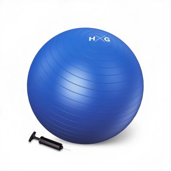 Fitness Ball 100% Pvc De Color Azul Y Superficie Anti-deslizante.