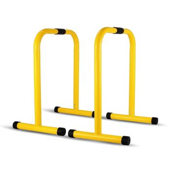 Barras Paralelas O Push Up De Acero Con Agarres Acolchados Y De Altura Ajustable.