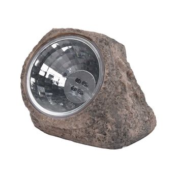 Faro Solar Led Piedra Gris Claro 11x12x8,2 Cm