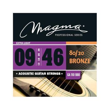 Magma Ga110b80 Juego De Cuerdas De Guit. Acústica