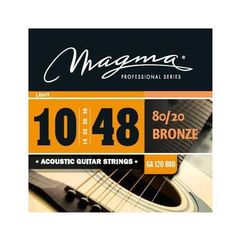 Magma Ga120b80 Juego De Cuerdas De Guit. Acústica