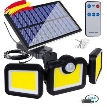 Foco Led De Exterior Solar Con Panel Solar Y Mando 10w 6500k 400lm con  Ofertas en Carrefour