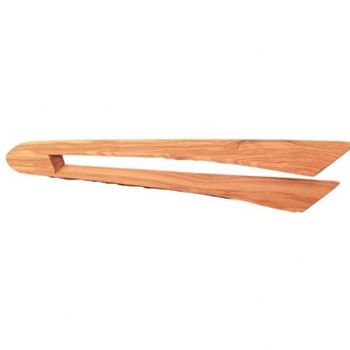 Pinza Para Cocina Biosa De Madera De Olivo. Artesanal. Hecho A Mano.