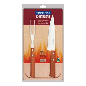 Juego Trinchante 2pzas Tramontina  - Dynamic 1 - Cuchillo Carne 8" 1 - Tenedor Trinchante