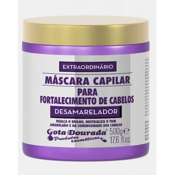 Gota Dourada Mascarilla Fortalecimento Desamarelador 500 Gr