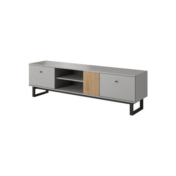 Mueble Tv Suspendido Lapinlahti Aglomerado 180x32x30 Cm - Negro / Efecto  Hormigón [en.casa] con Ofertas en Carrefour