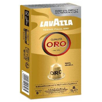 Cápsula Lavazza Qualitá Oro Para Cafeteras Nespresso/ Caja De 10