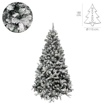 Arbol De Navidad Nevado 180 Cm 758 Ramas Pvc..